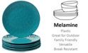 Certified International 6-Pc. Teal Melamine Salad Plate Set